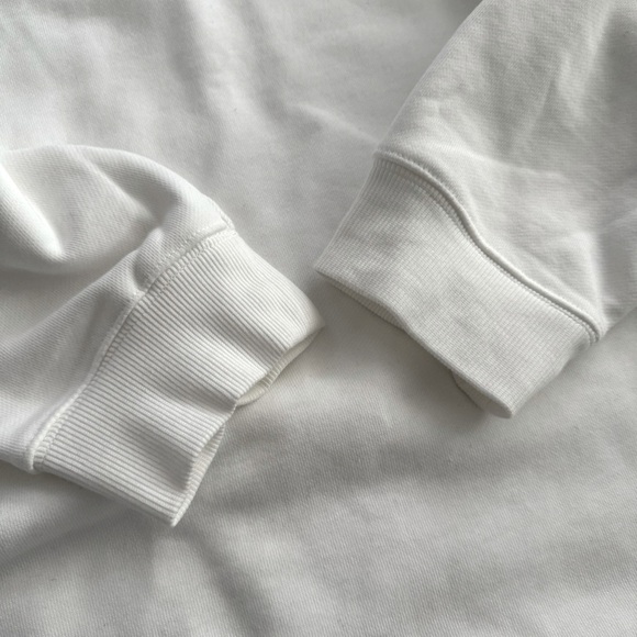 [STELLA MCCARTNEY FOR ADIDAS] Crewneck Sweatshirt French Terry White Size S NWOT - Picture 8 of 13